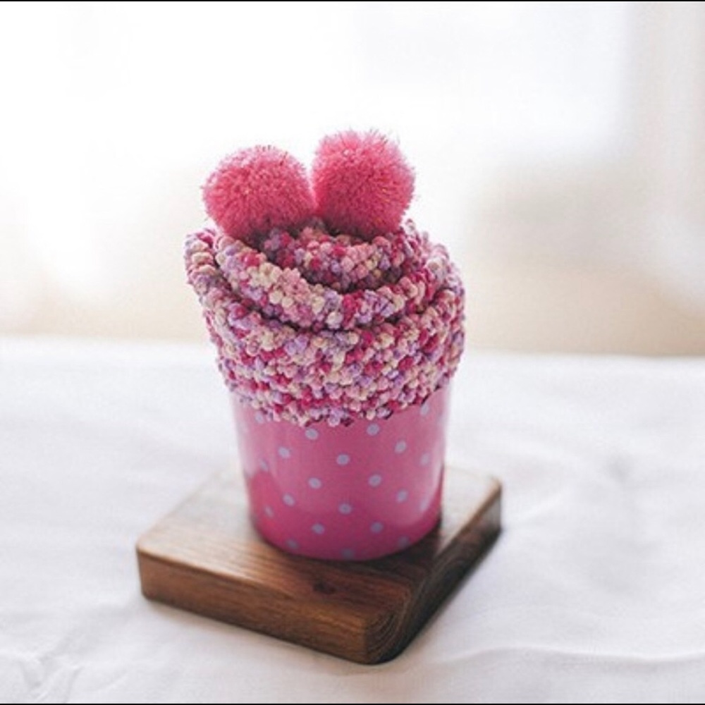 Adorable Fuzzy Cupcake Socks